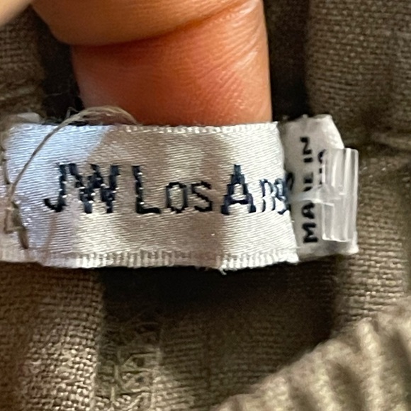 JOHNNY WAS lael Floral Embroidered Linen Wide Leg Pants Boho Summer County Club - Picture 4 of 9